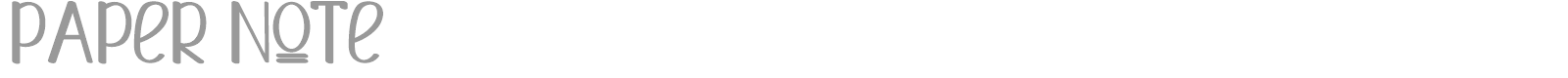 Paper Note font preview